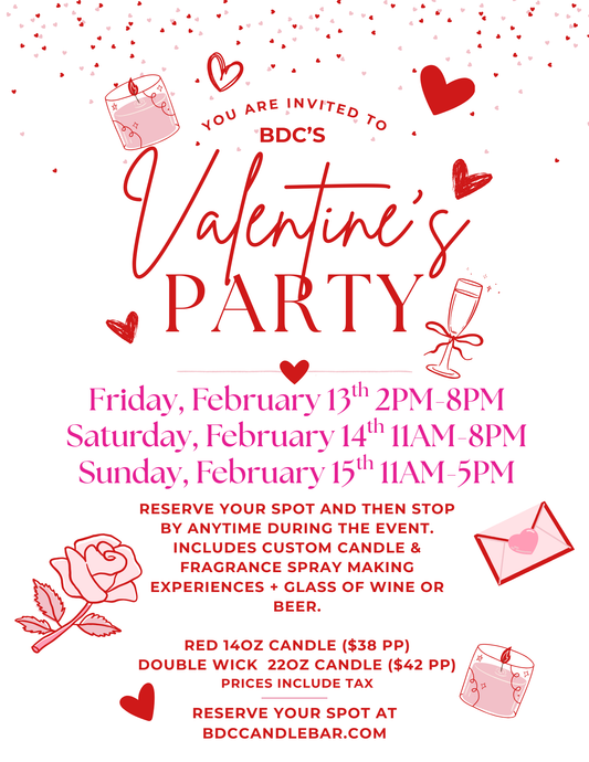 Valentine's Party Event 2/13, 2/14 & 2/15